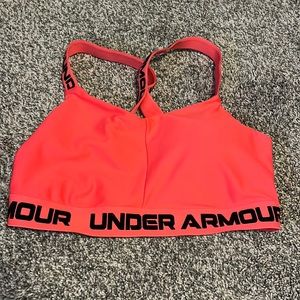 Under Armour Sports Bra XL Orange Neon